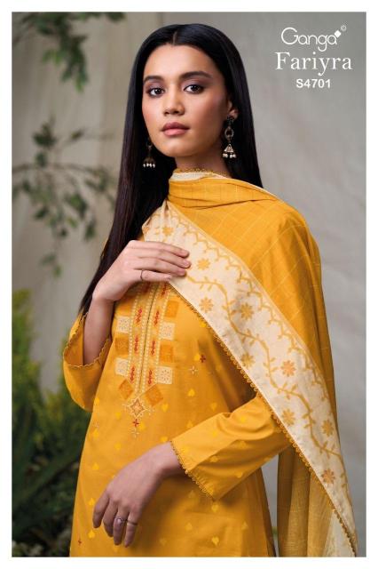 Ganga fariyra 4701 dress material wholesale manufacturer